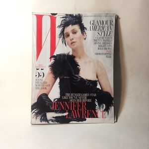 Vintage W Magazine October 2012 Jennifer Lawrence Glamour, American Style